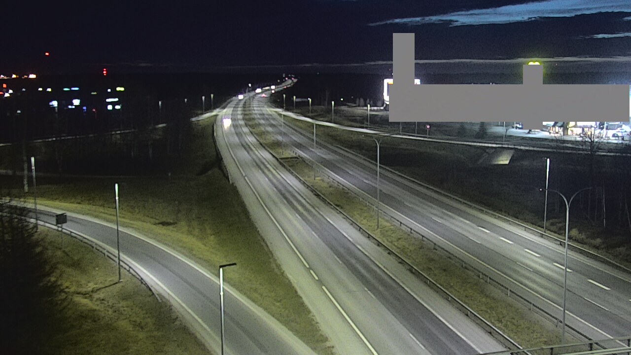 Weather Camera Image Road 4 Oulu, Kaakkuri, Oulu, Pohjois-Pohjanmaa