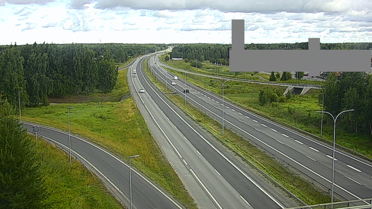 Weather Camera Image Road 4 Oulu, Kaakkuri, Oulu, Pohjois-Pohjanmaa
