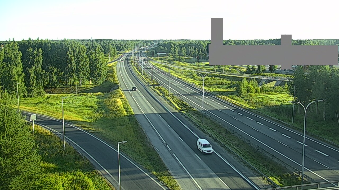 Weather Camera Image Road 4 Oulu, Kaakkuri, Oulu, Pohjois-Pohjanmaa