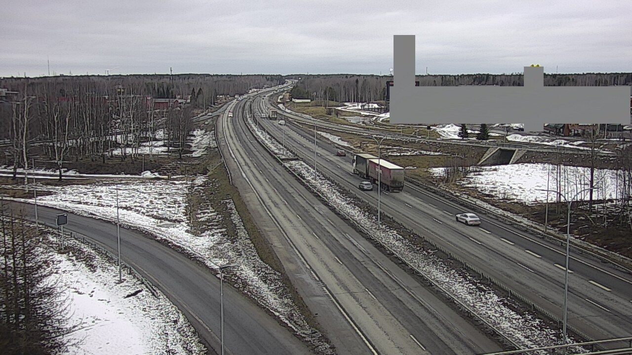 Weather Camera Image Väg 4 Uleåborg, Kaakkuri, Oulu, Pohjois-Pohjanmaa