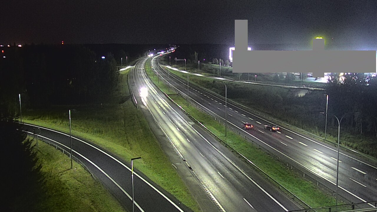 Weather Camera Image Väg 4 Uleåborg, Kaakkuri, Oulu, Pohjois-Pohjanmaa