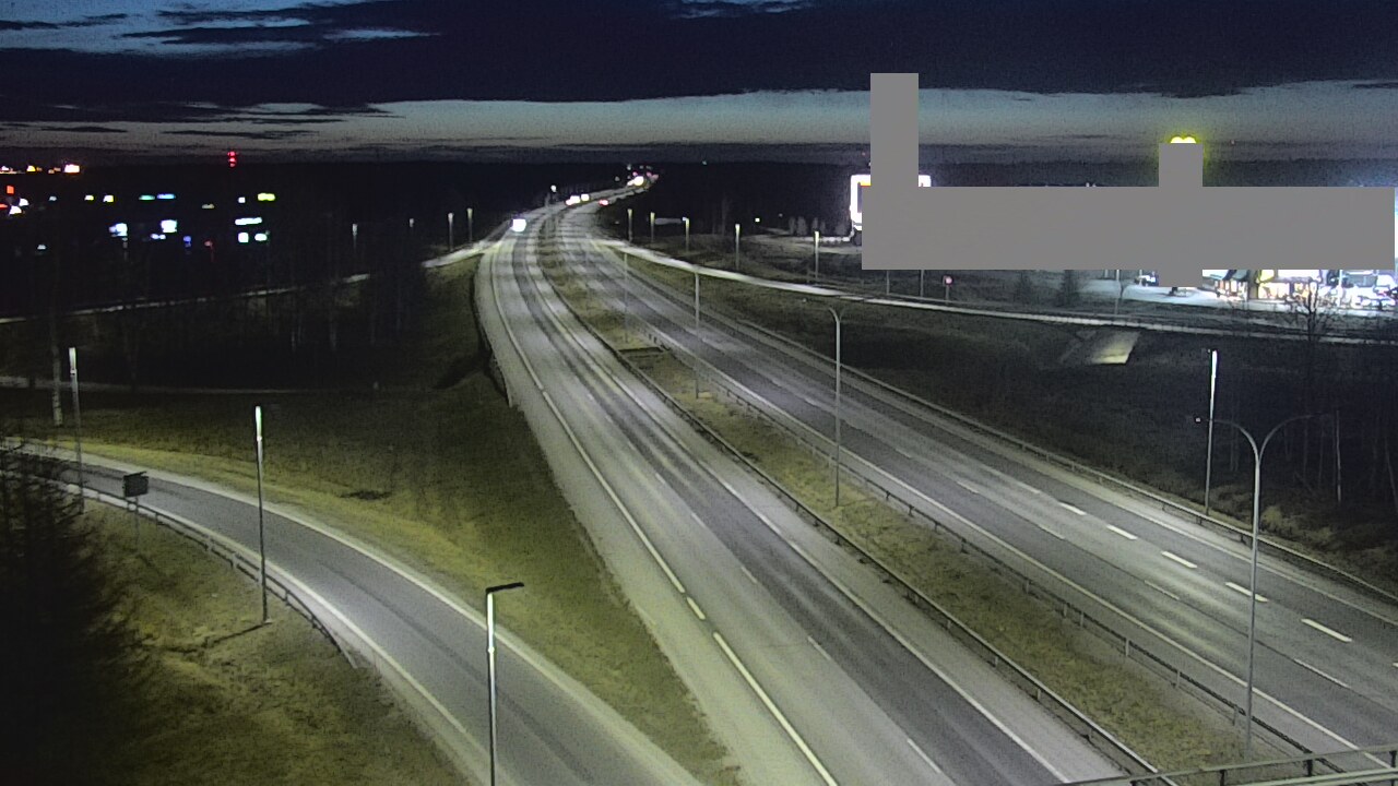 Weather Camera Image Road 4 Oulu, Kaakkuri, Oulu, Pohjois-Pohjanmaa
