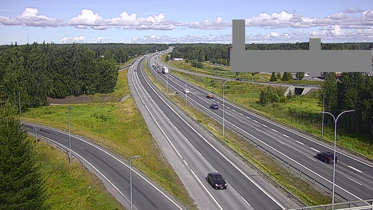 Weather Camera Image Road 4 Oulu, Kaakkuri, Oulu, Pohjois-Pohjanmaa