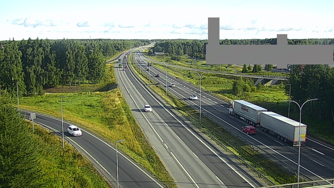 Weather Camera Image Road 4 Oulu, Kaakkuri, Oulu, Pohjois-Pohjanmaa