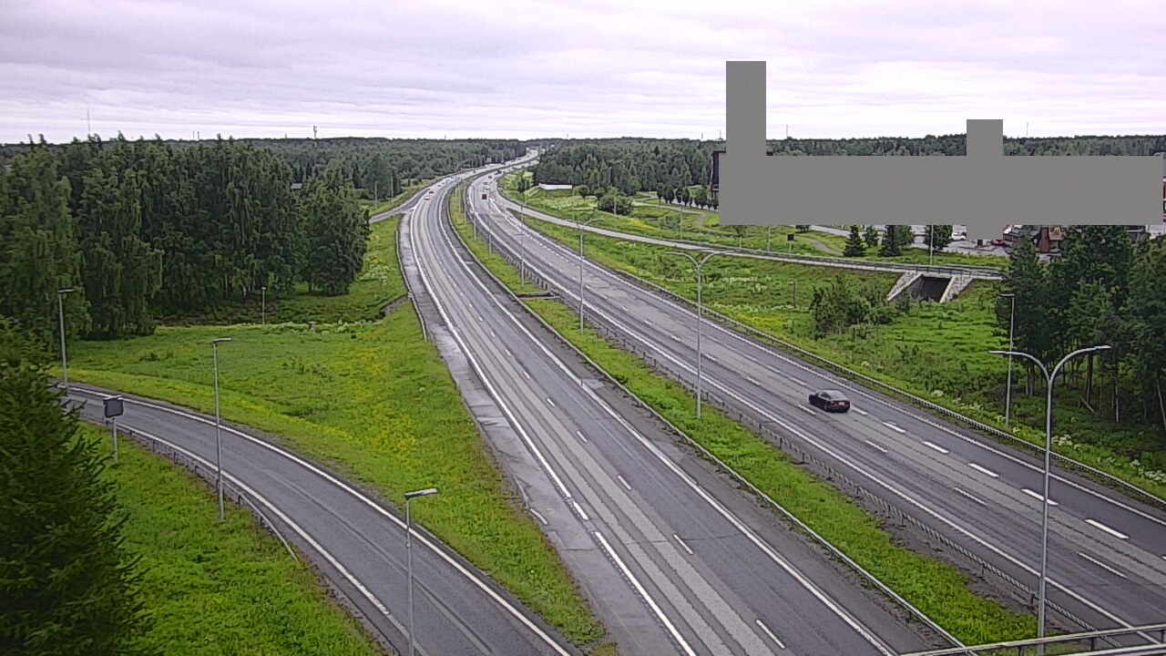 Weather Camera Image Väg 4 Uleåborg, Kaakkuri, Oulu, Pohjois-Pohjanmaa