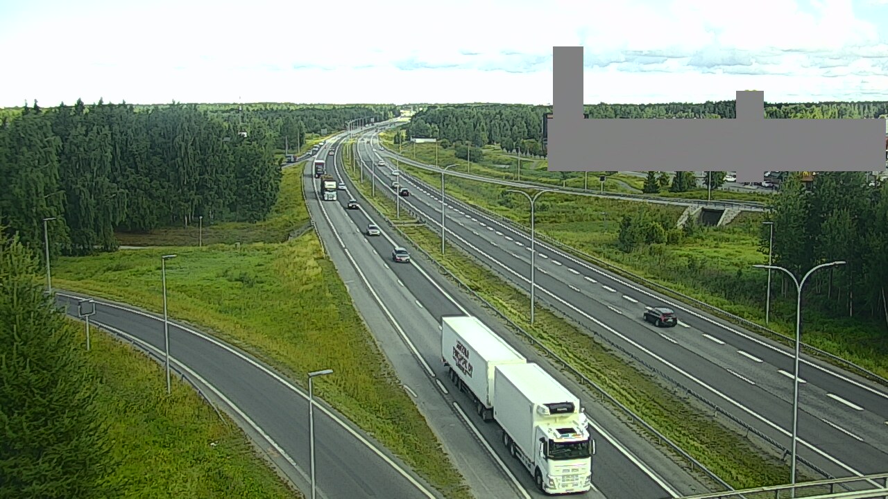 Weather Camera Image Road 4 Oulu, Kaakkuri, Oulu, Pohjois-Pohjanmaa