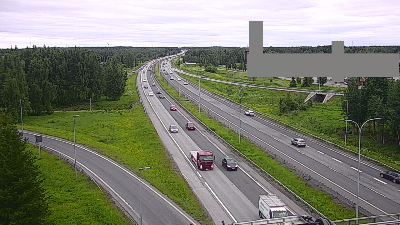 Weather Camera Image Väg 4 Uleåborg, Kaakkuri, Oulu, Pohjois-Pohjanmaa