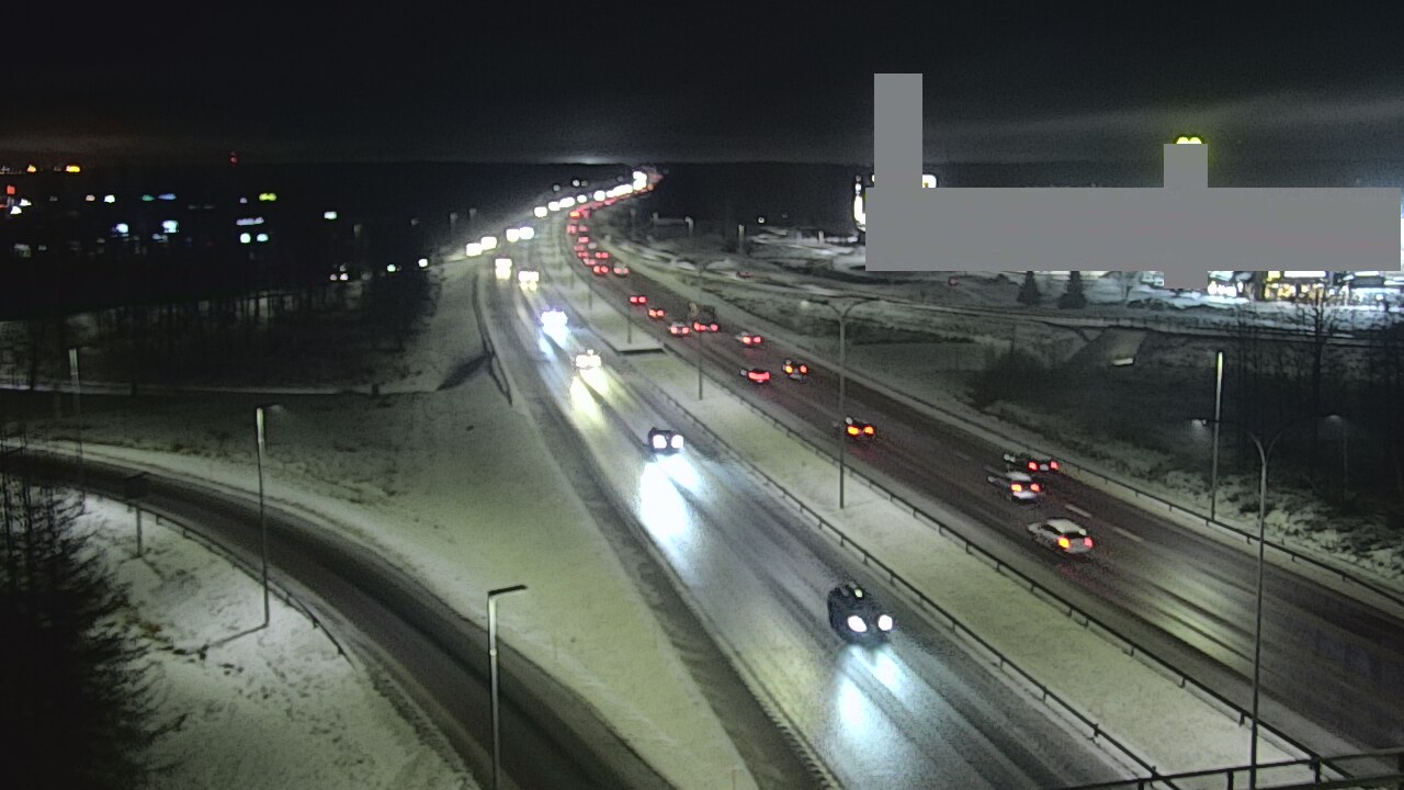 Weather Camera Image Väg 4 Uleåborg, Kaakkuri, Oulu, Pohjois-Pohjanmaa