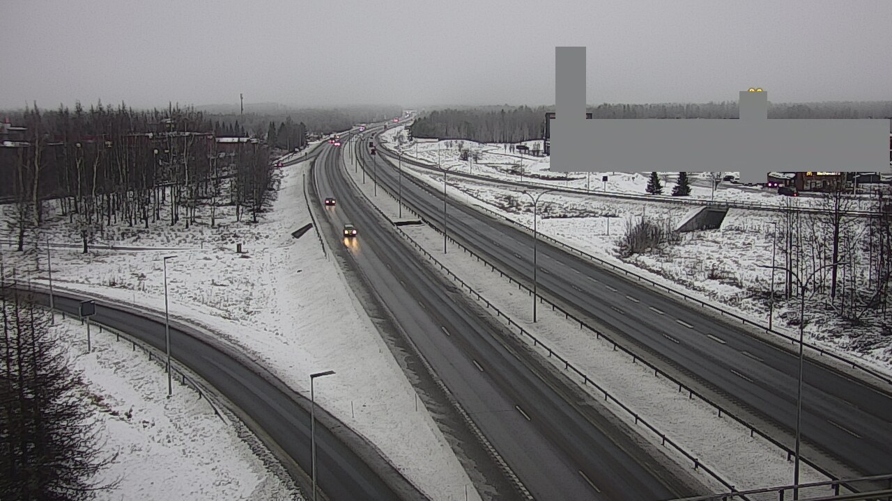 Weather Camera Image Väg 4 Uleåborg, Kaakkuri, Oulu, Pohjois-Pohjanmaa