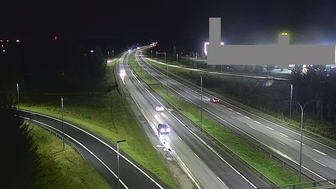 Weather Camera Image Väg 4 Uleåborg, Kaakkuri, Oulu, Pohjois-Pohjanmaa