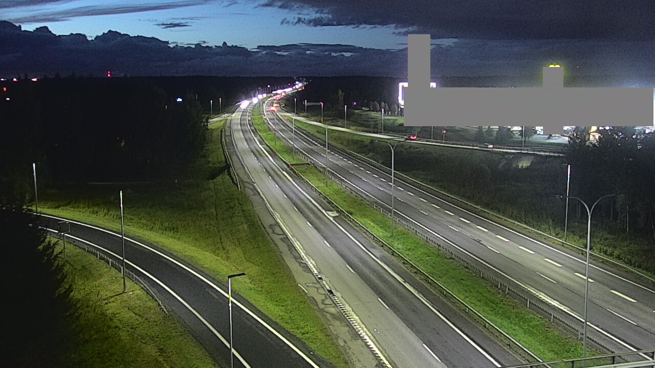 Weather Camera Image Väg 4 Uleåborg, Kaakkuri, Oulu, Pohjois-Pohjanmaa