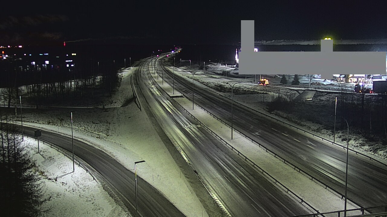 Weather Camera Image Väg 4 Uleåborg, Kaakkuri, Oulu, Pohjois-Pohjanmaa