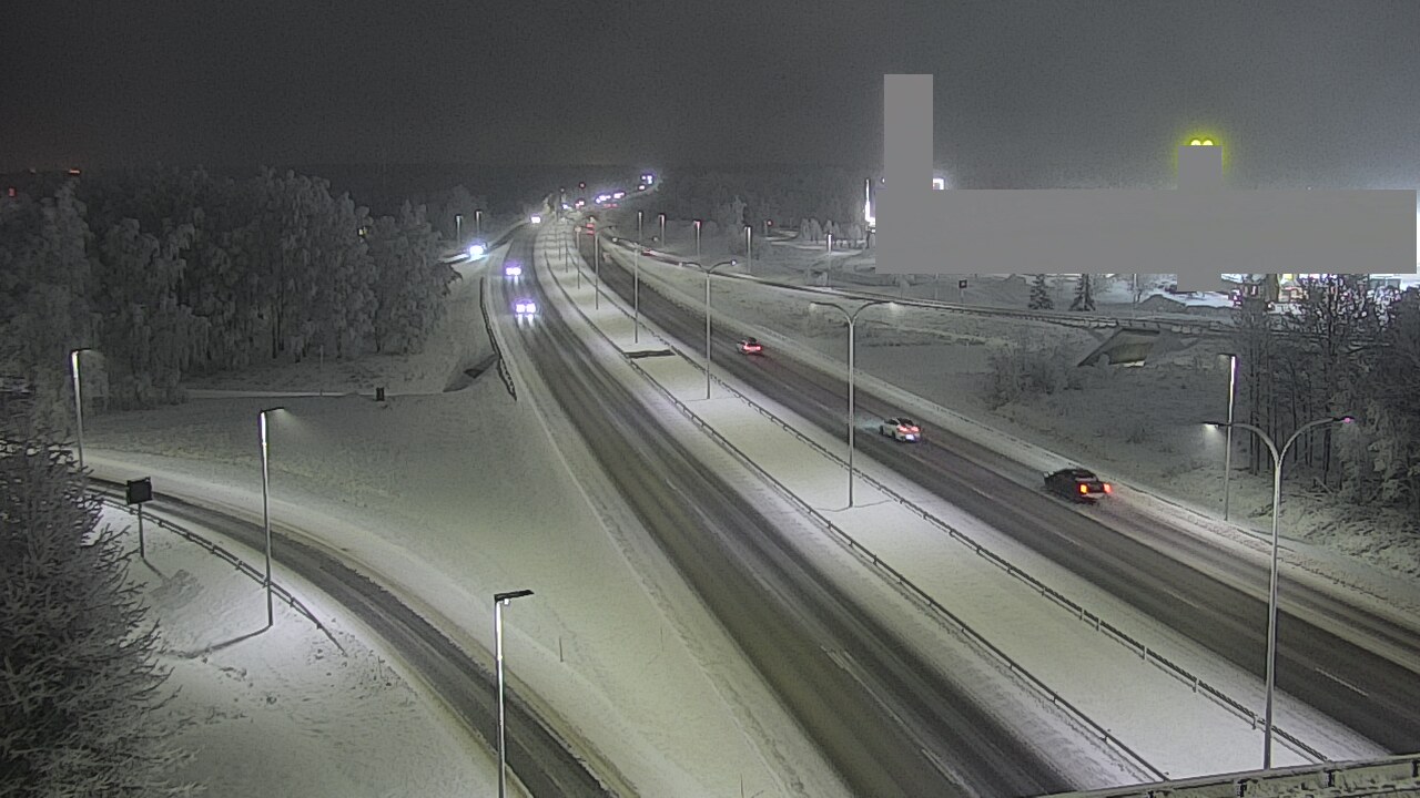 Weather Camera Image Road 4 Oulu, Kaakkuri, Oulu, Pohjois-Pohjanmaa