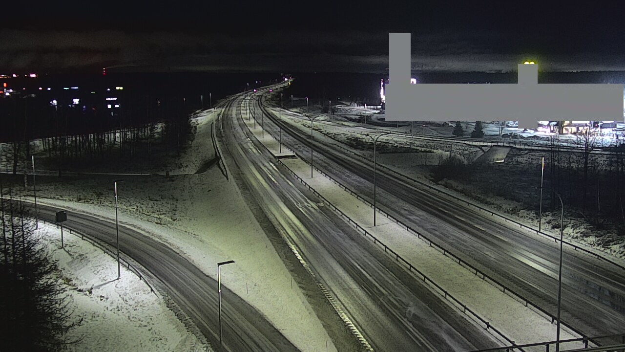 Weather Camera Image Väg 4 Uleåborg, Kaakkuri, Oulu, Pohjois-Pohjanmaa