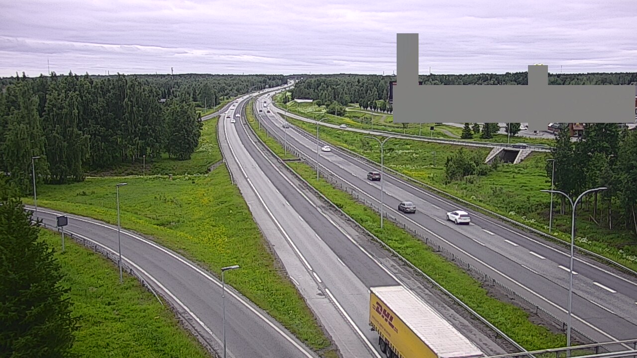 Weather Camera Image Väg 4 Uleåborg, Kaakkuri, Oulu, Pohjois-Pohjanmaa