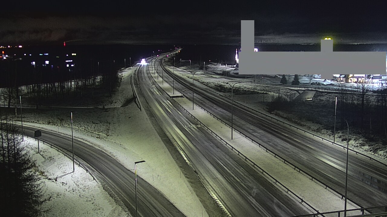 Weather Camera Image Väg 4 Uleåborg, Kaakkuri, Oulu, Pohjois-Pohjanmaa