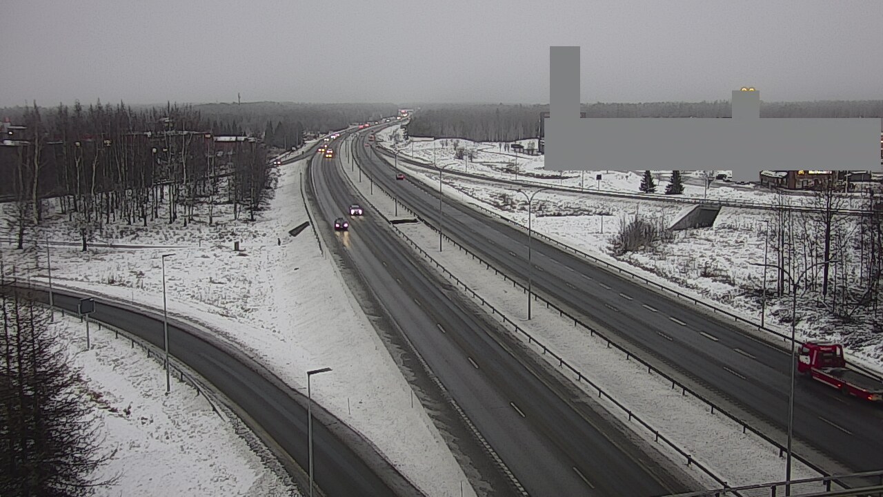 Weather Camera Image Väg 4 Uleåborg, Kaakkuri, Oulu, Pohjois-Pohjanmaa