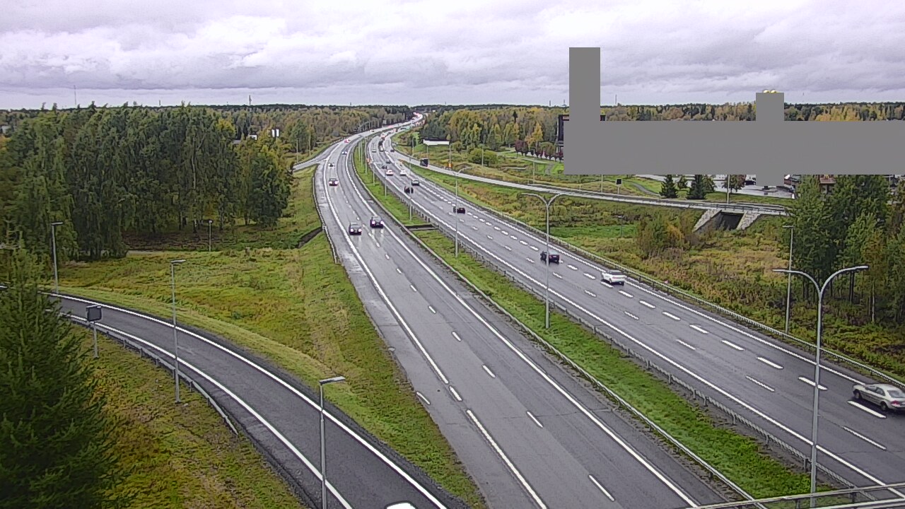 Weather Camera Image Road 4 Oulu, Kaakkuri, Oulu, Pohjois-Pohjanmaa