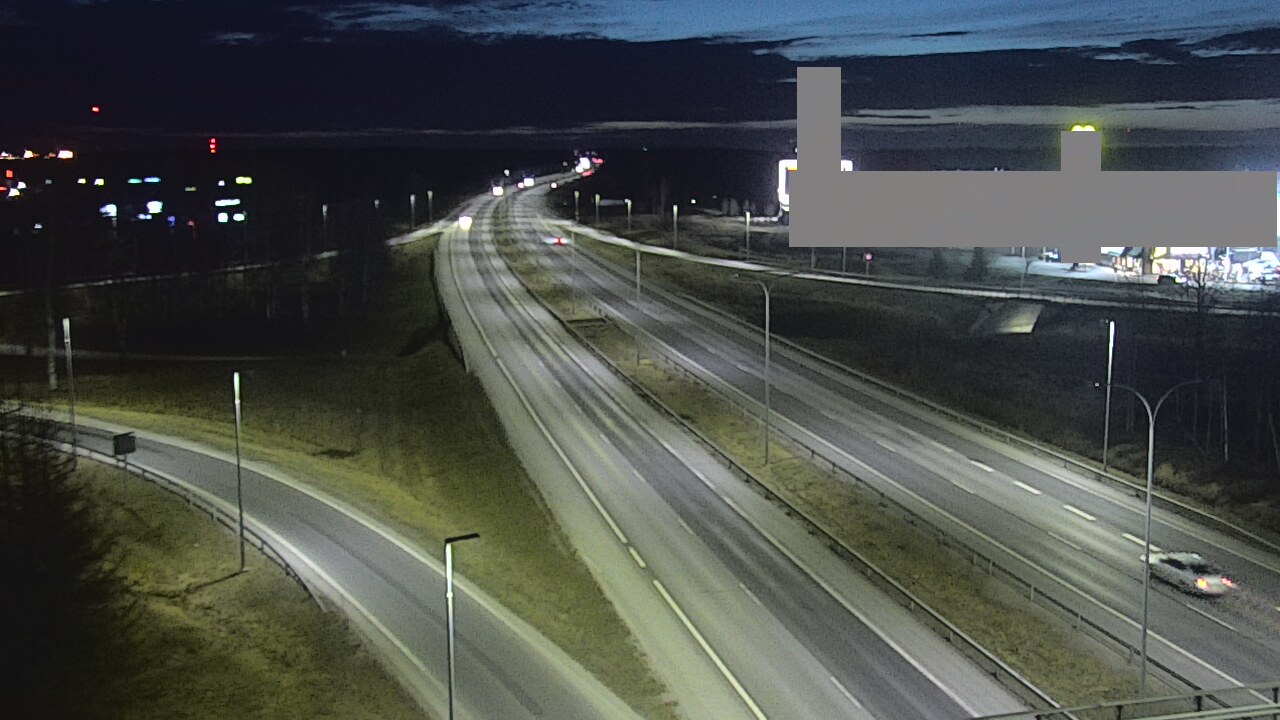 Weather Camera Image Road 4 Oulu, Kaakkuri, Oulu, Pohjois-Pohjanmaa