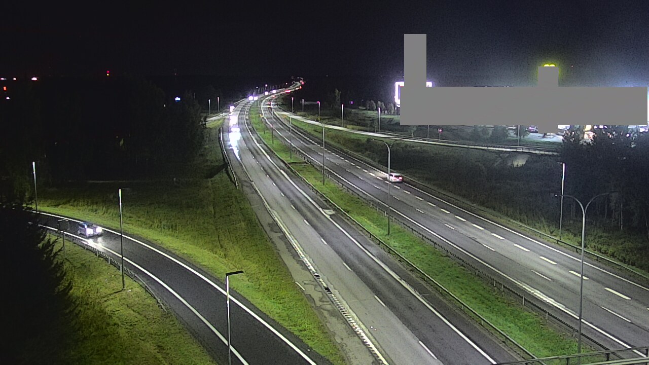 Weather Camera Image Väg 4 Uleåborg, Kaakkuri, Oulu, Pohjois-Pohjanmaa