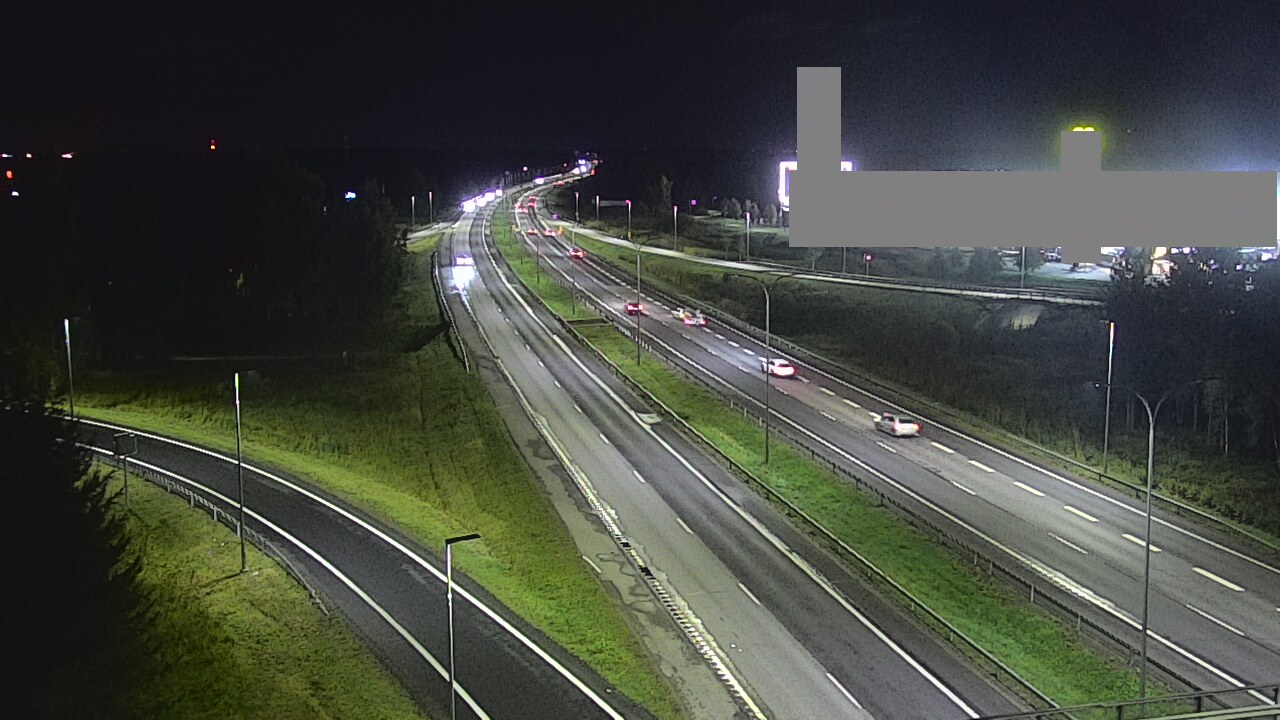 Weather Camera Image Väg 4 Uleåborg, Kaakkuri, Oulu, Pohjois-Pohjanmaa