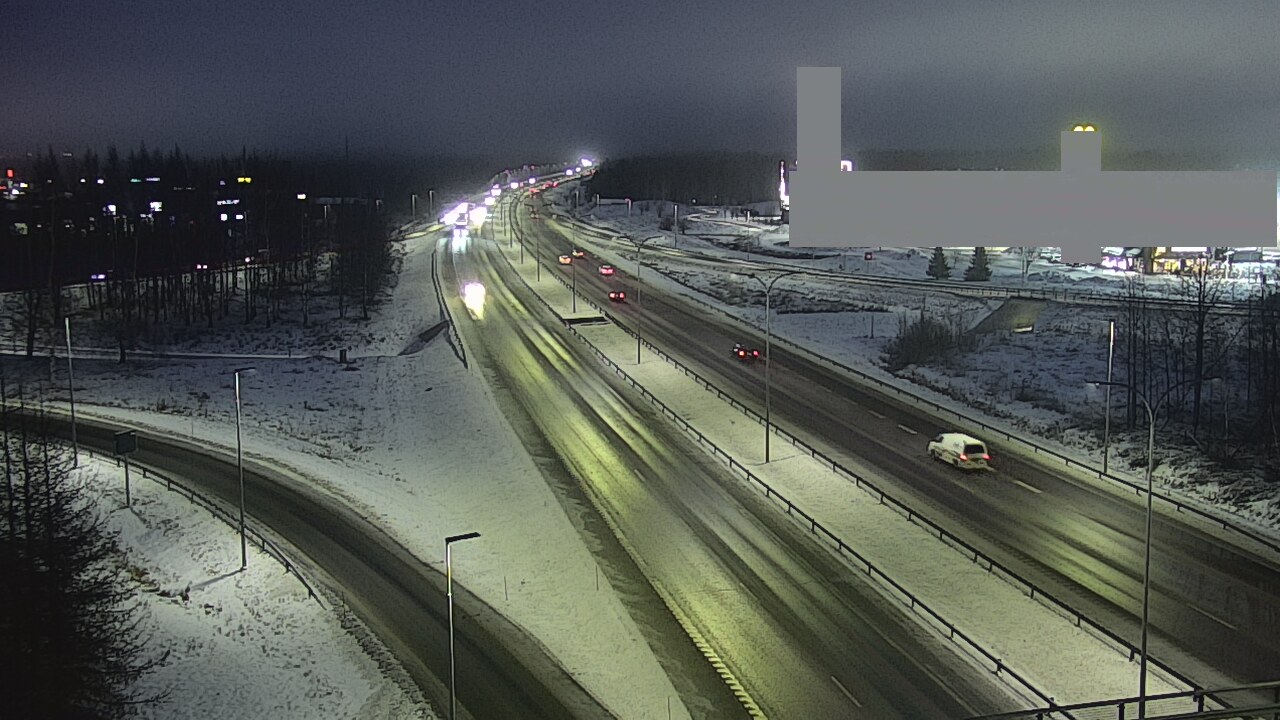 Weather Camera Image Väg 4 Uleåborg, Kaakkuri, Oulu, Pohjois-Pohjanmaa