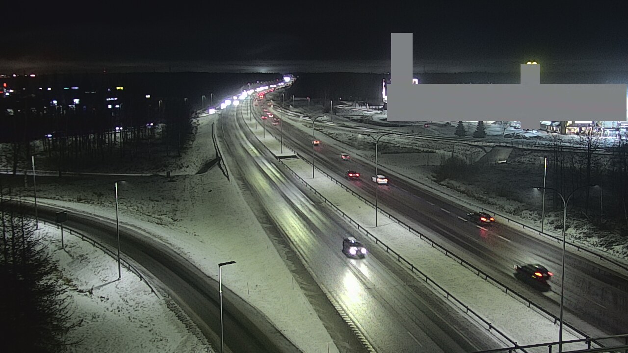 Weather Camera Image Väg 4 Uleåborg, Kaakkuri, Oulu, Pohjois-Pohjanmaa