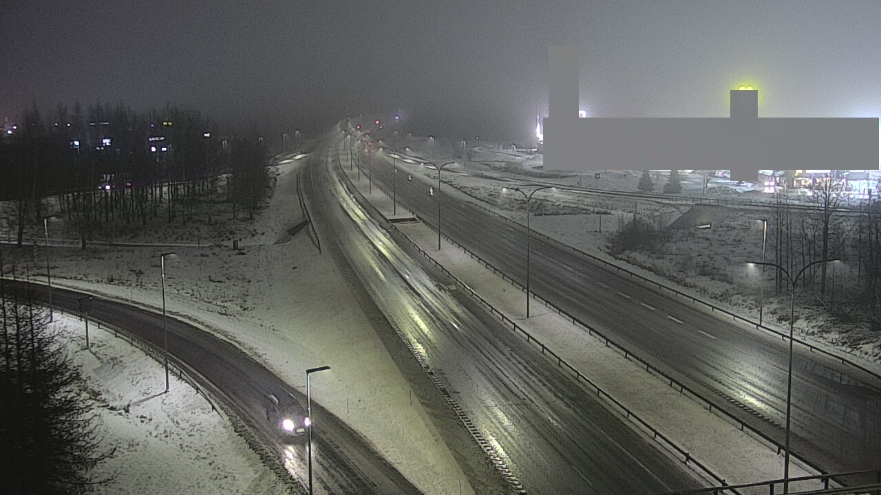 Weather Camera Image Väg 4 Uleåborg, Kaakkuri, Oulu, Pohjois-Pohjanmaa