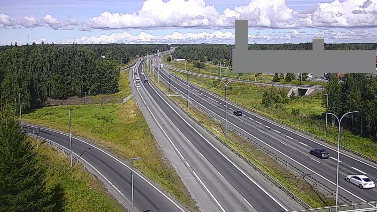 Weather Camera Image Road 4 Oulu, Kaakkuri, Oulu, Pohjois-Pohjanmaa