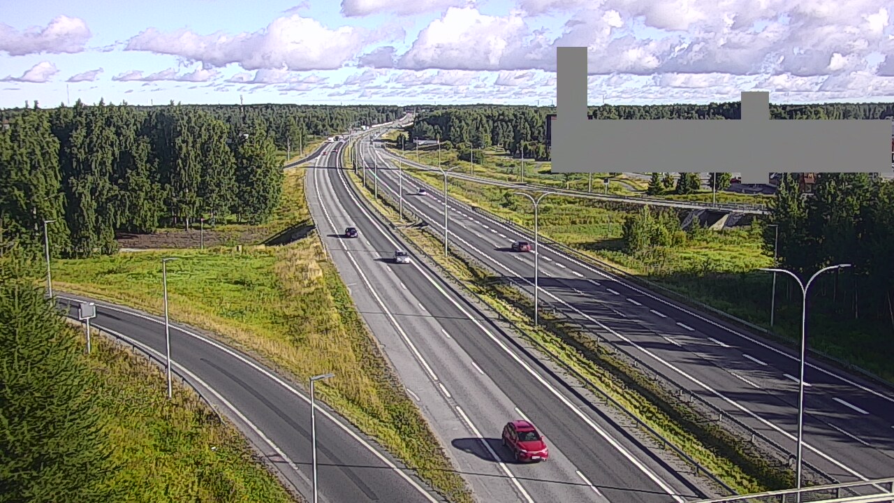 Weather Camera Image Road 4 Oulu, Kaakkuri, Oulu, Pohjois-Pohjanmaa