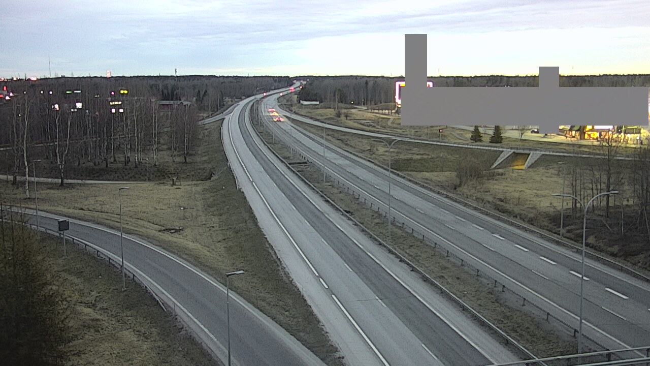 Weather Camera Image Road 4 Oulu, Kaakkuri, Oulu, Pohjois-Pohjanmaa