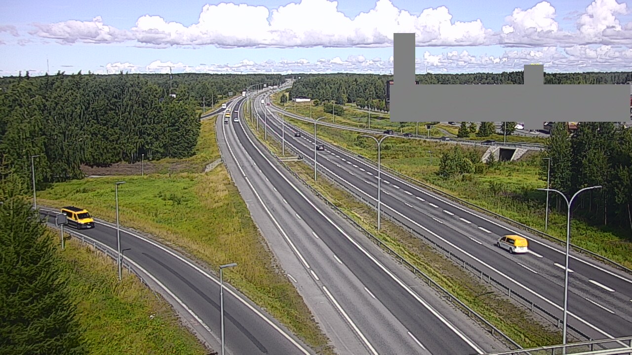 Weather Camera Image Road 4 Oulu, Kaakkuri, Oulu, Pohjois-Pohjanmaa