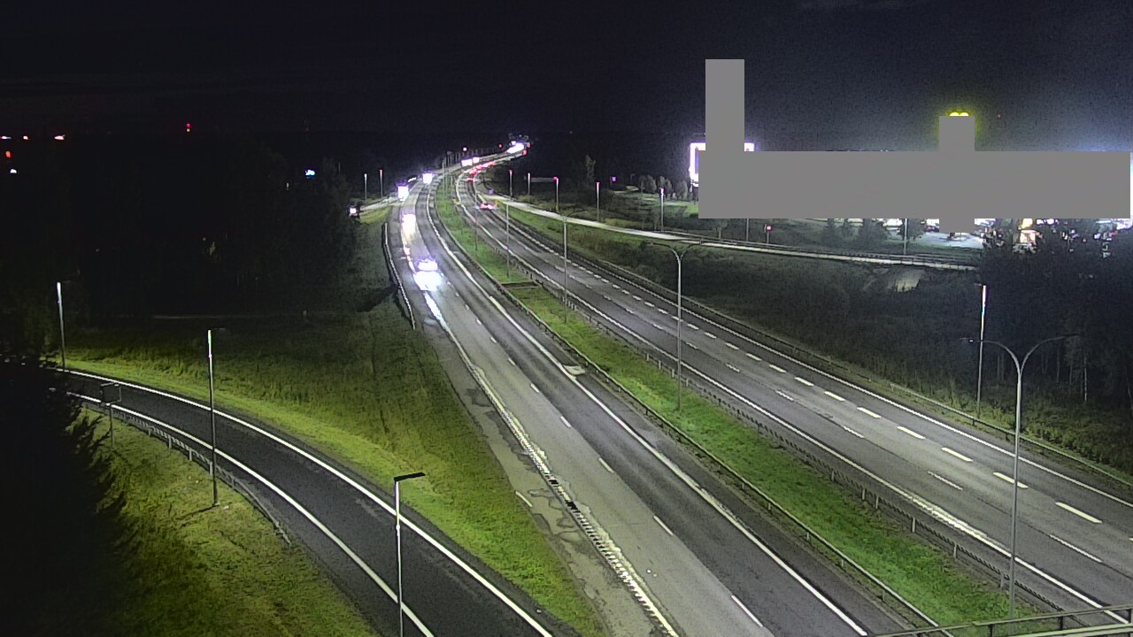 Weather Camera Image Väg 4 Uleåborg, Kaakkuri, Oulu, Pohjois-Pohjanmaa