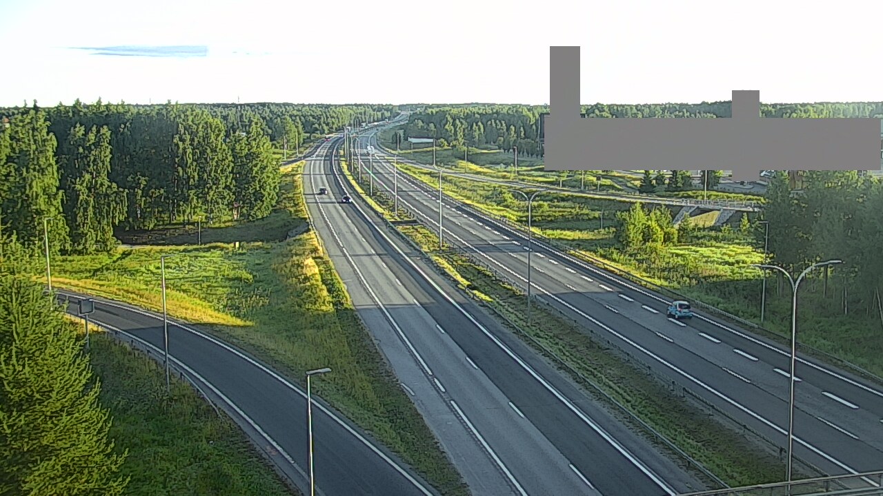 Weather Camera Image Road 4 Oulu, Kaakkuri, Oulu, Pohjois-Pohjanmaa