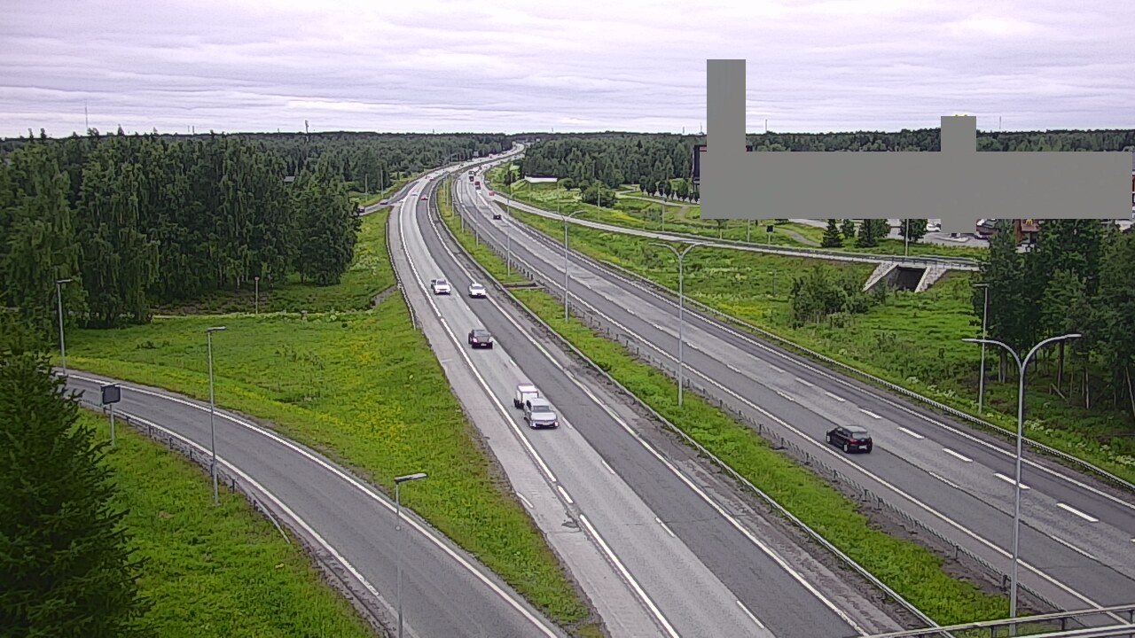 Weather Camera Image Väg 4 Uleåborg, Kaakkuri, Oulu, Pohjois-Pohjanmaa