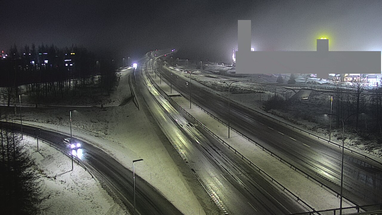 Weather Camera Image Väg 4 Uleåborg, Kaakkuri, Oulu, Pohjois-Pohjanmaa