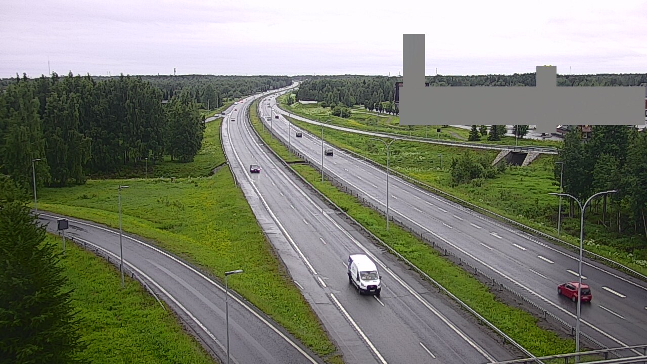 Weather Camera Image Road 4 Oulu, Kaakkuri, Oulu, Pohjois-Pohjanmaa