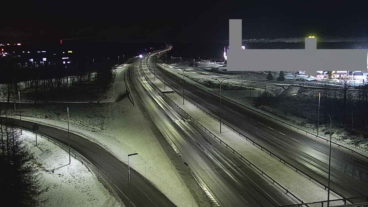 Weather Camera Image Väg 4 Uleåborg, Kaakkuri, Oulu, Pohjois-Pohjanmaa