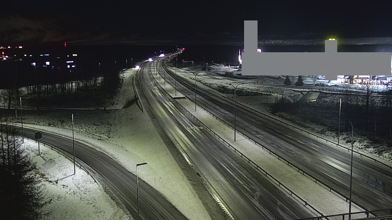 Weather Camera Image Väg 4 Uleåborg, Kaakkuri, Oulu, Pohjois-Pohjanmaa