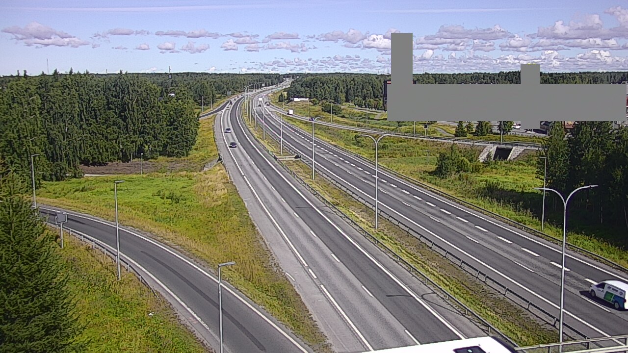 Weather Camera Image Road 4 Oulu, Kaakkuri, Oulu, Pohjois-Pohjanmaa