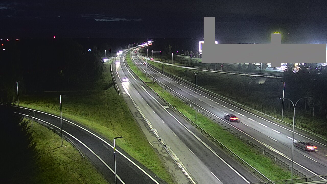 Weather Camera Image Väg 4 Uleåborg, Kaakkuri, Oulu, Pohjois-Pohjanmaa