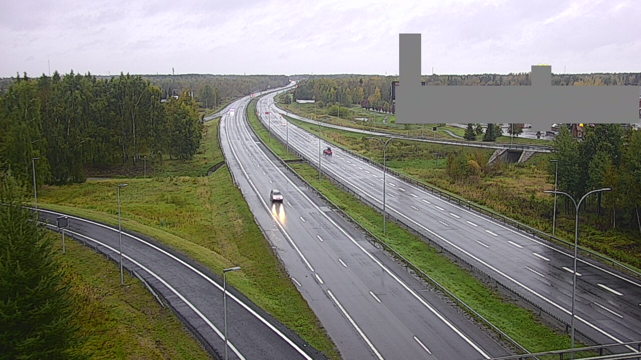 Weather Camera Image Väg 4 Uleåborg, Kaakkuri, Oulu, Pohjois-Pohjanmaa