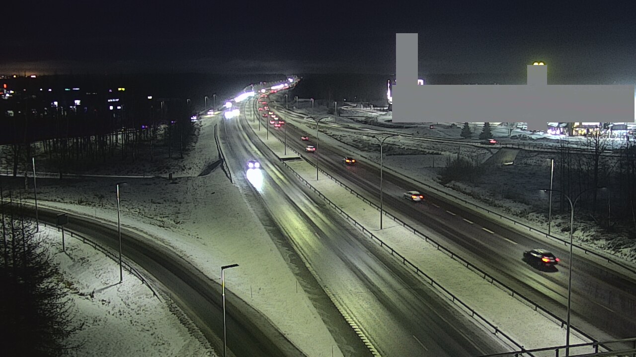 Weather Camera Image Väg 4 Uleåborg, Kaakkuri, Oulu, Pohjois-Pohjanmaa