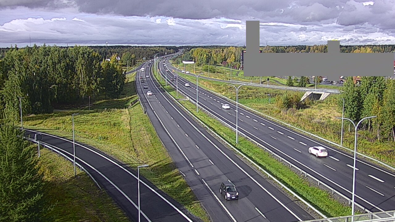 Weather Camera Image Väg 4 Uleåborg, Kaakkuri, Oulu, Pohjois-Pohjanmaa