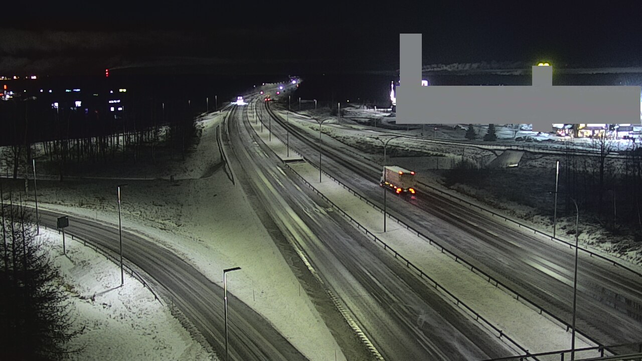 Weather Camera Image Väg 4 Uleåborg, Kaakkuri, Oulu, Pohjois-Pohjanmaa