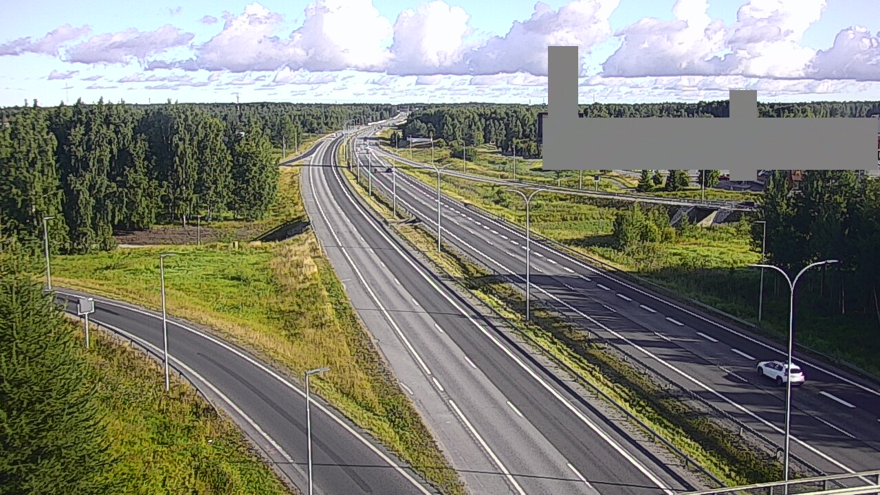 Weather Camera Image Road 4 Oulu, Kaakkuri, Oulu, Pohjois-Pohjanmaa