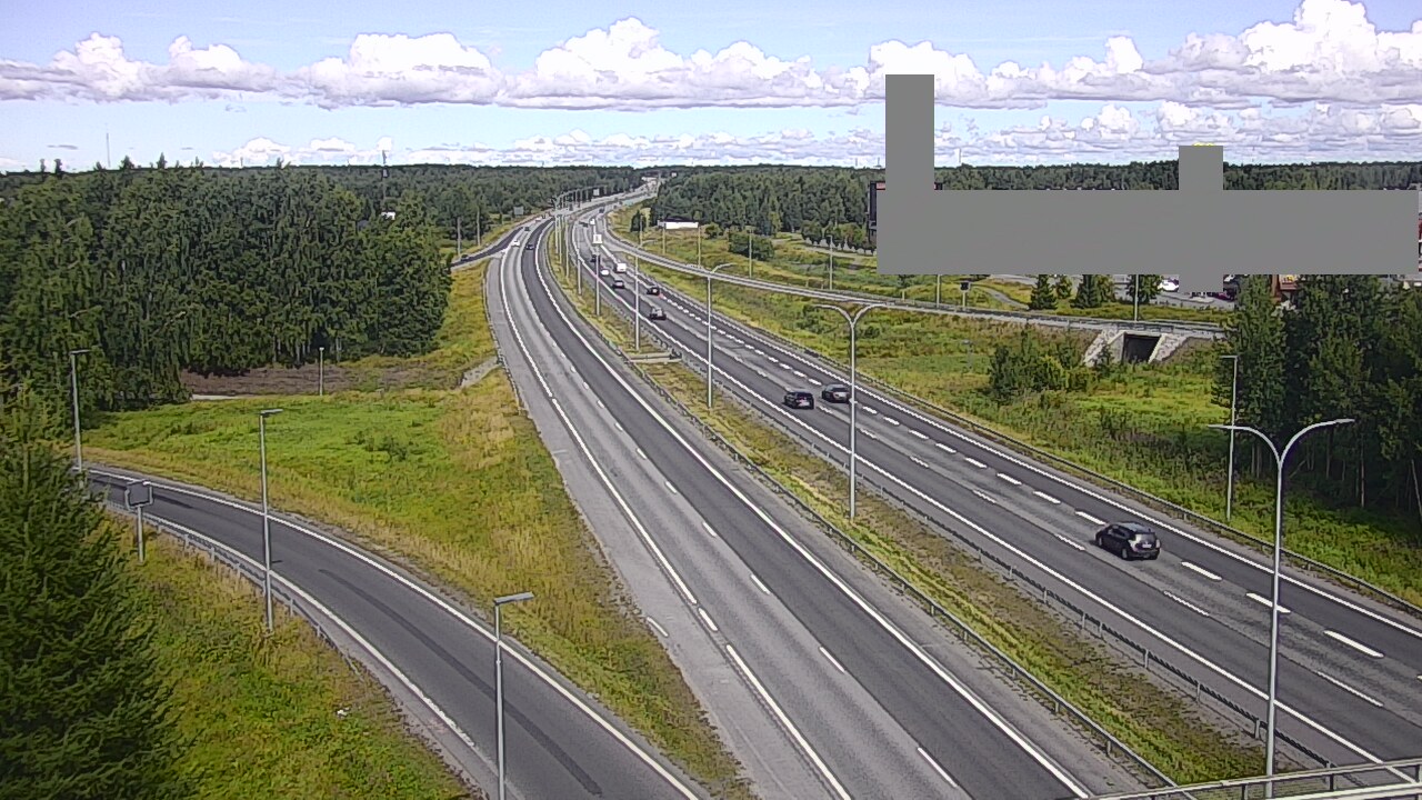 Weather Camera Image Road 4 Oulu, Kaakkuri, Oulu, Pohjois-Pohjanmaa