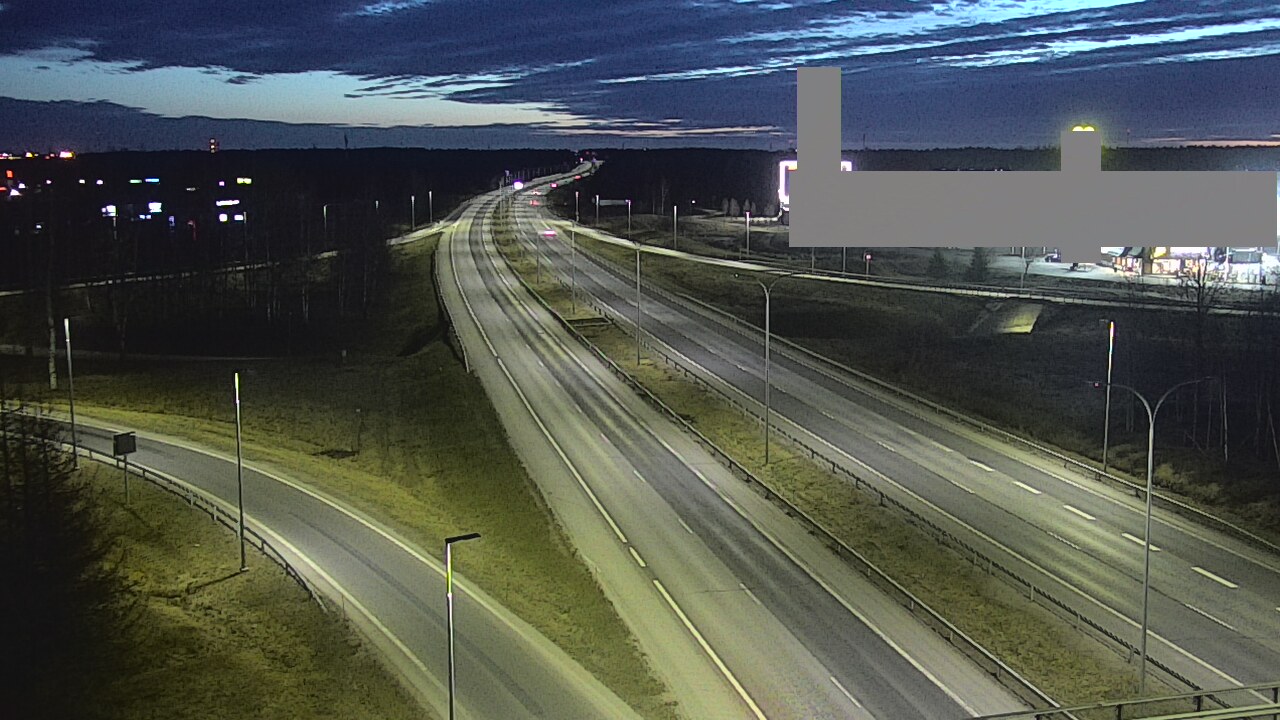 Weather Camera Image Road 4 Oulu, Kaakkuri, Oulu, Pohjois-Pohjanmaa