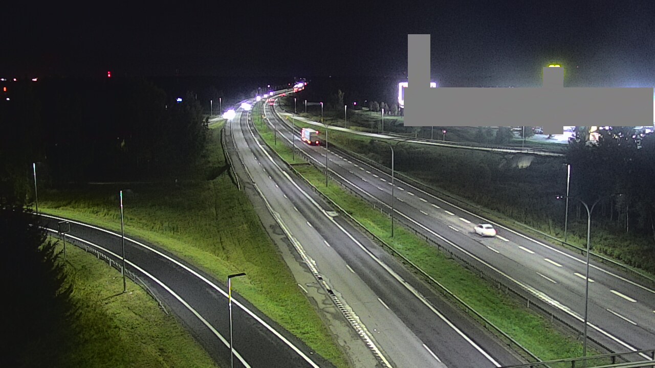 Weather Camera Image Väg 4 Uleåborg, Kaakkuri, Oulu, Pohjois-Pohjanmaa