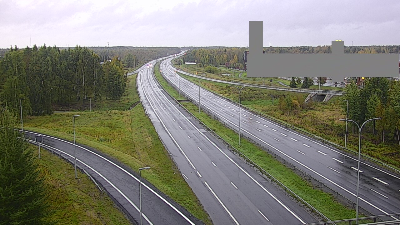 Weather Camera Image Väg 4 Uleåborg, Kaakkuri, Oulu, Pohjois-Pohjanmaa